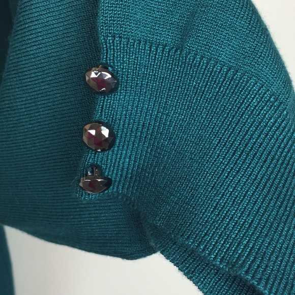 evie. - Faceted Jewel Cut Button Down Cardigan - Picture 6 of 6